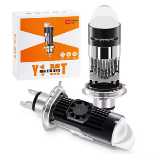 Modern Type Y1 MT H4 Motorcycle Projector Auto Lighting System H4 Bi LED Projector Lens With Laser Light LED Headlight for MC
