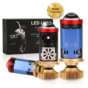 90W Ultra-Bright LED Headlights 10000LM Projector Lens CANbus Decoder & Smart Cooling