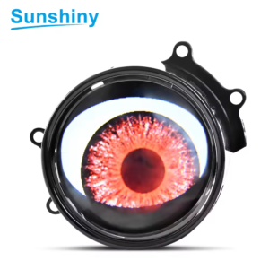 8 Modes Universal Blink Demon Eyes Devil Led Headlights Lens 5V 12V 3.0 Inch Bi Led Projector Car Light Accessories