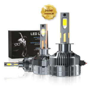 Sunshiny High Power 360W 38000LM Car LED Light Bulbs, H7 H1 H11 HB3 9005 9006, Canbus LED Headlight Bulbs for Auto Lighting