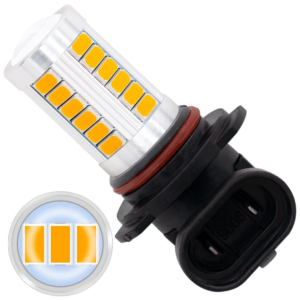 New 12V Universal Automotive LED Lighting System 9006-33SMD-5730-R Chip 6000K White Red Yellow Driving Lamp for Retrofit/Upgrade