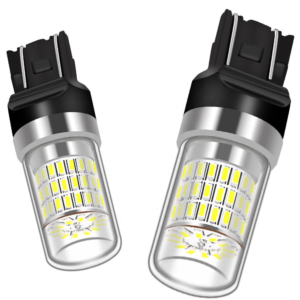 Sunshiny Others Car Light Accessories Brightest Stop 7443 T20 White Led Brake Light Red Turn Signal Lamp Tail Bulbs